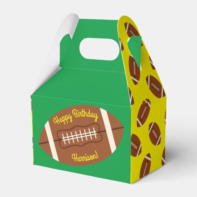 Football Birthday Party Favour Box (Front Side)