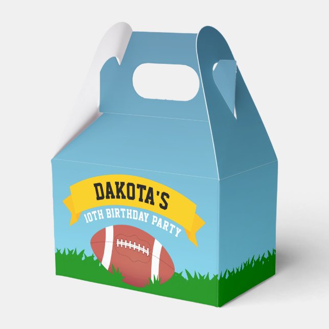 Football Birthday Party Favour Box (Front Side)
