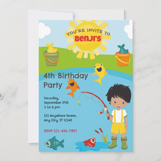 Football Birthday Party Invitation (Front)