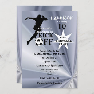 Football Birthday Party Invitation