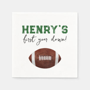 Football Birthday Party Napkin