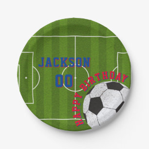 Football Birthday Party Paper Plate