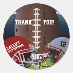 Football Birthday Party VIP Favour Treat Classic Round Sticker