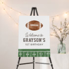 Football Birthday Party Welcome Sign