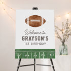 Football Birthday Party Welcome Sign