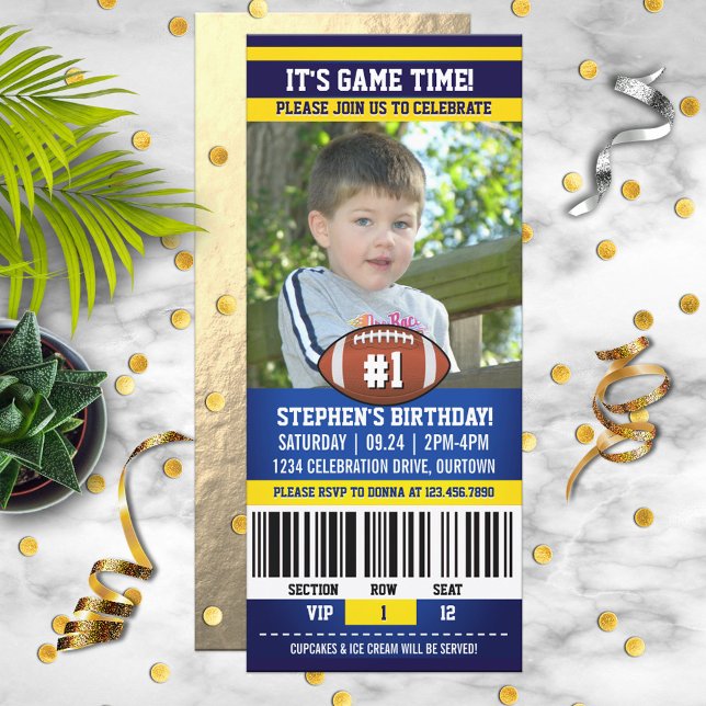 Football Birthday Photo Template (Creator Uploaded)