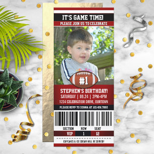 Football Birthday Photo Template