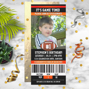 Football Birthday Photo Template