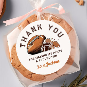 Football Birthday Sticker