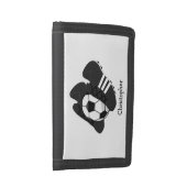 Football Boots Just Add Name Tri-fold Wallet (Side)