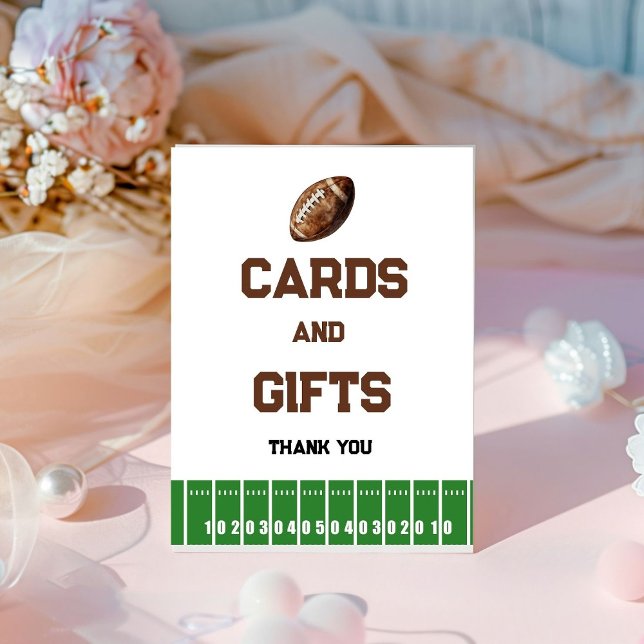 Football Boy Baby shower Gifts and Cards Sign (Creator Uploaded)