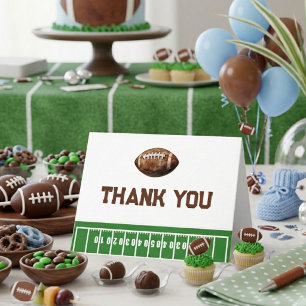 Football Boy Baby Shower Thank You Card