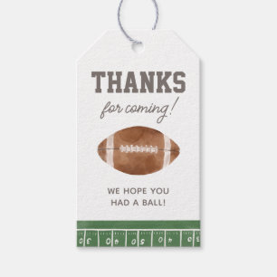 Football Boy Birthday Party Favour Tags