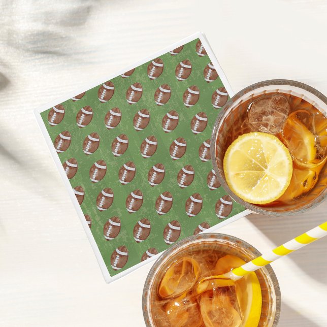 Football Boy Birthday Party Napkin (Creator Uploaded)