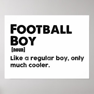 Football Boy Dictionary Definition Funny Poster