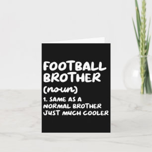 Football Brother Definition Funny  Card