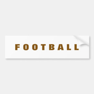 Football bumper sticker