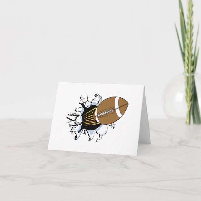 Football Burst T-shirts and Gifts Card (Front)