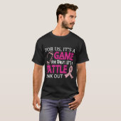 football cancer, breast cancer T-Shirt (Front Full)