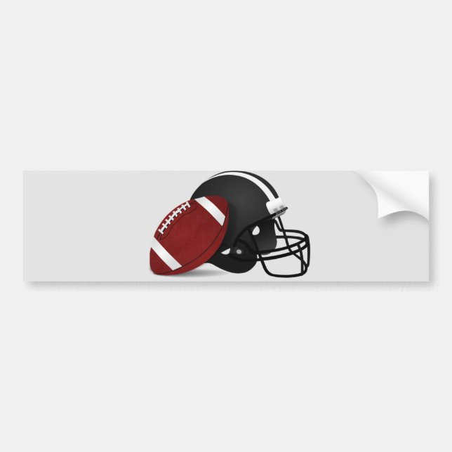 FOOTBALL Car bumper sticker. Bumper Sticker (Front)