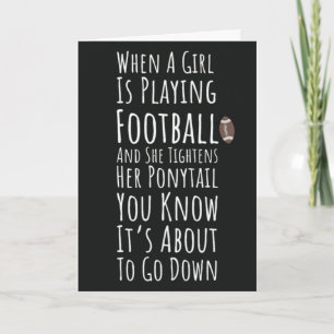 Football Cards For Girls Fall Autumn Kids Players