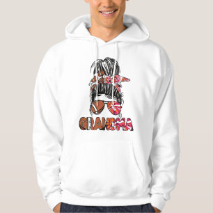 Football Cheer Grandma Cheerleader Football Player Hoodie