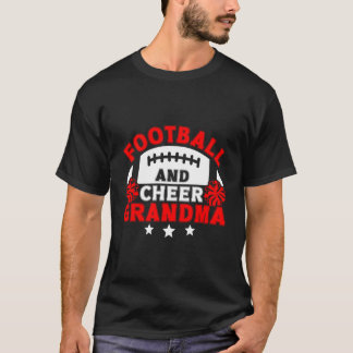 Football Cheer Grandma Of A Cheerleader Football P T-Shirt
