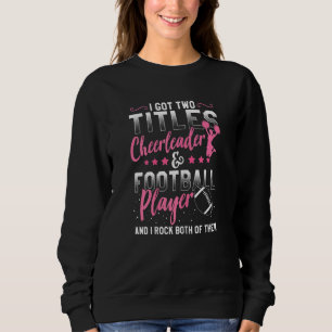 Football Cheer  Graphic Women Girls Cheerleader Sweatshirt