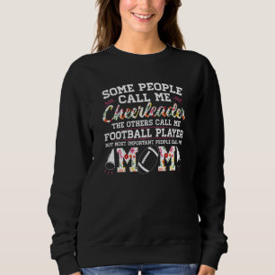 Football Cheer Graphic Women Moms Cheerleader Sweatshirt
