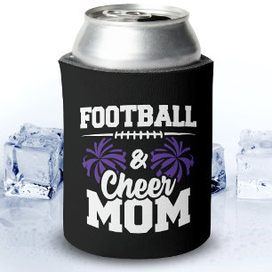 Football Cheer Squad School Sports Games Proud Mum Can Cooler