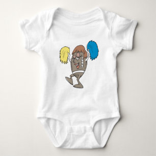 football cheerleader baby bodysuit