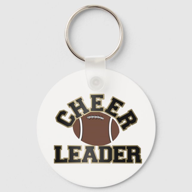 Football Cheerleader Key Ring (Front)
