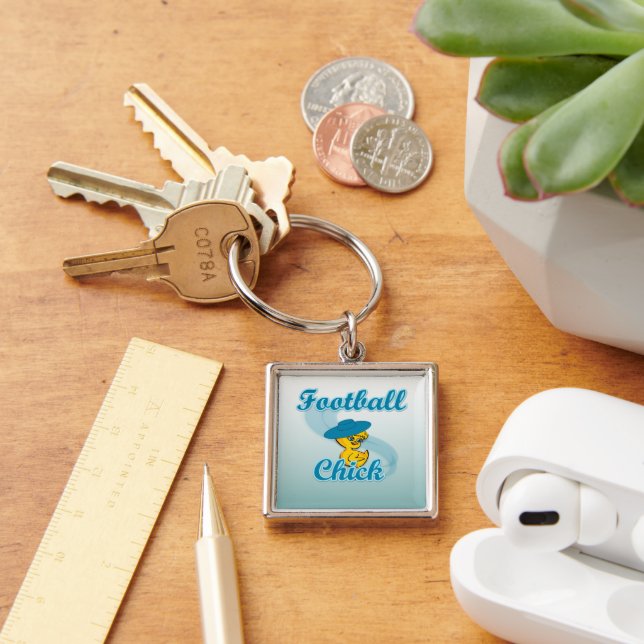 Football  Chick #3 Key Ring (Desk)