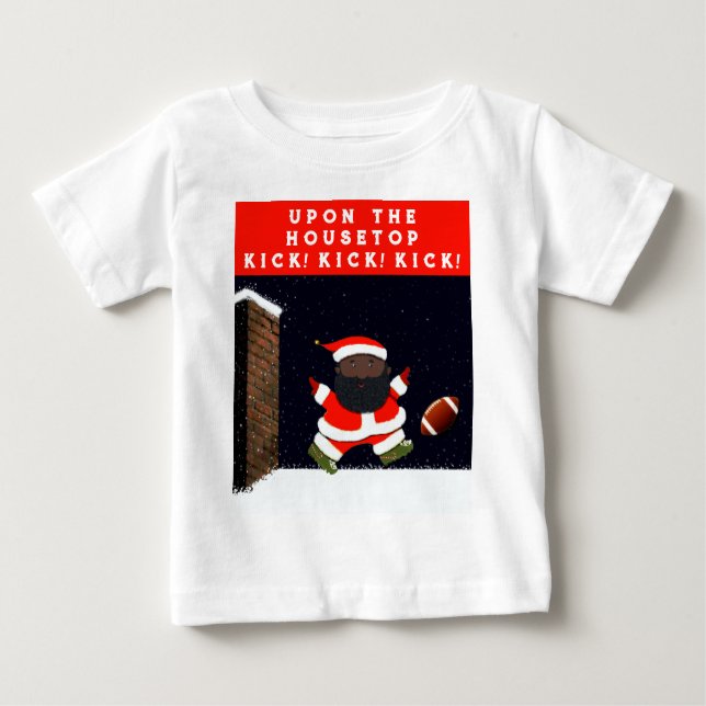 Football Christmas Baby T-Shirt (Front)