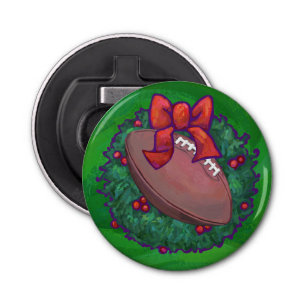 Football Christmas Bottle Opener