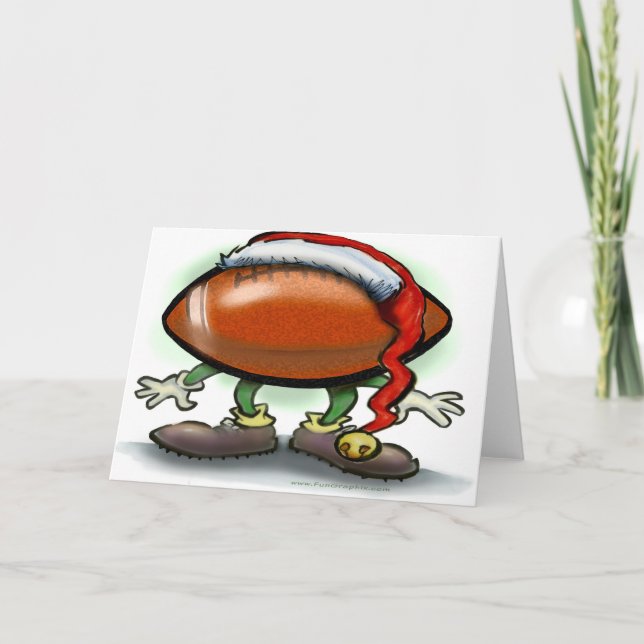 Football Christmas Card (Front)