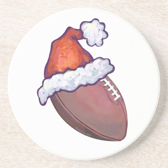 Football Christmas Coaster (Front)