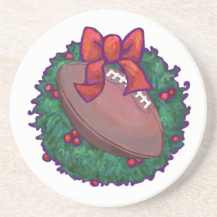 Football Christmas Coaster