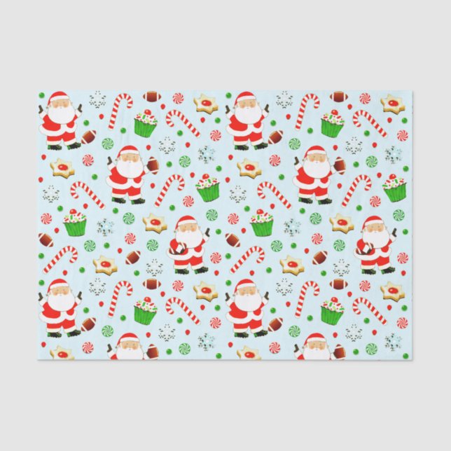 Football Christmas Gift Tissue Paper (Front)