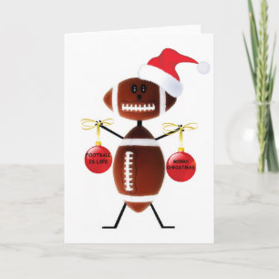 Football Christmas Holiday Card