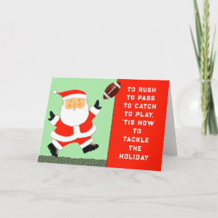 Football Christmas Holiday Card