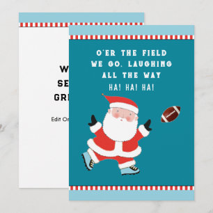 Football Christmas Holiday Cards