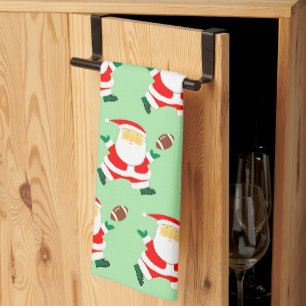 Football Christmas Holiday Gift Tea Towel