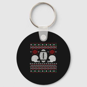 FOOTBALL CHRISTMAS   KEY RING