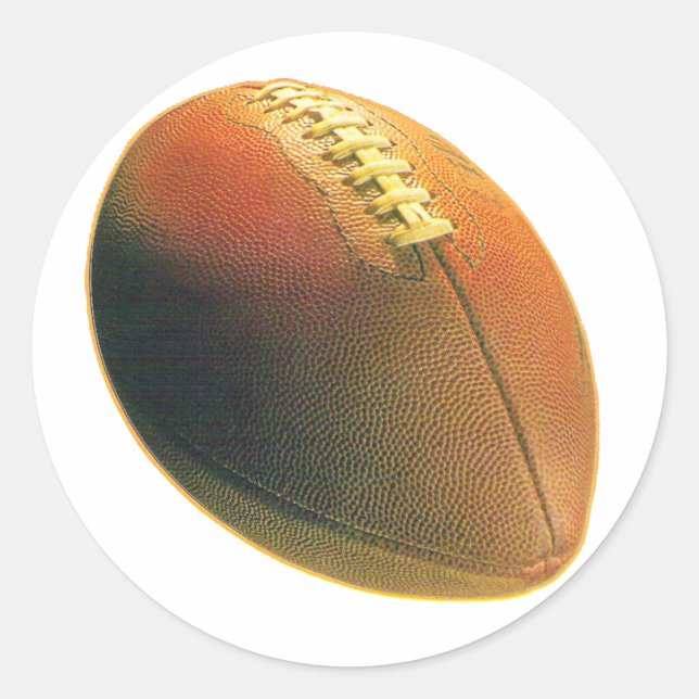 Football Classic Round Sticker (Front)