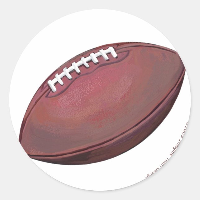 Football Classic Round Sticker (Front)