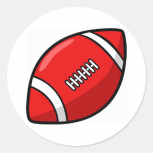 Football Classic Round Sticker
