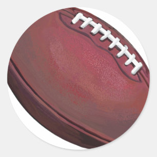 Football Classic Round Sticker