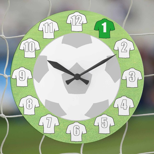Football Clock - with white Shirts (Creator Uploaded)