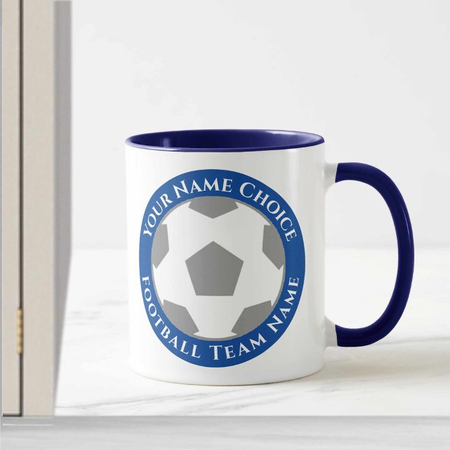 Football Club Design in Blue Mug (Creator Uploaded)